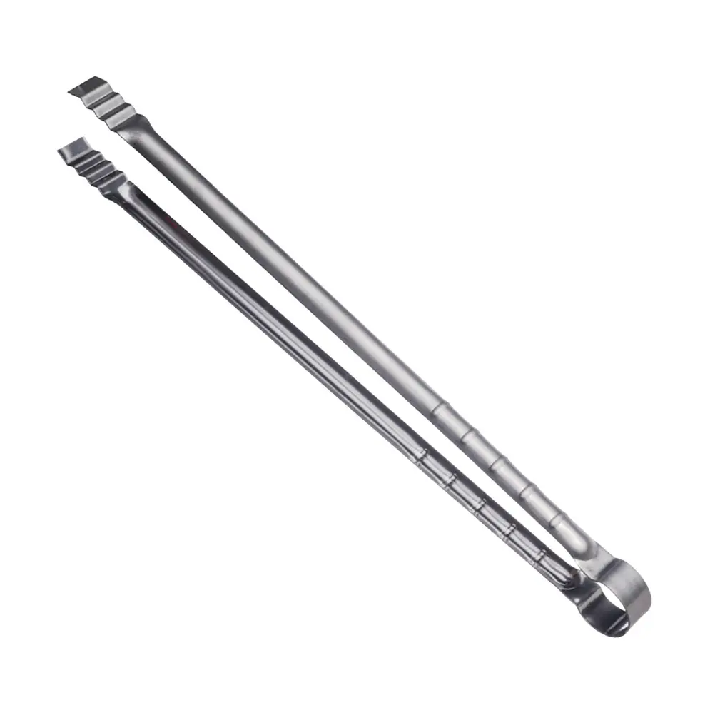 Stainless Steel BBQ Tongs Multi Function Kitchen Serving Tool Portable Steak Gripper Heat Resistance Metal Food Tong Lightweight