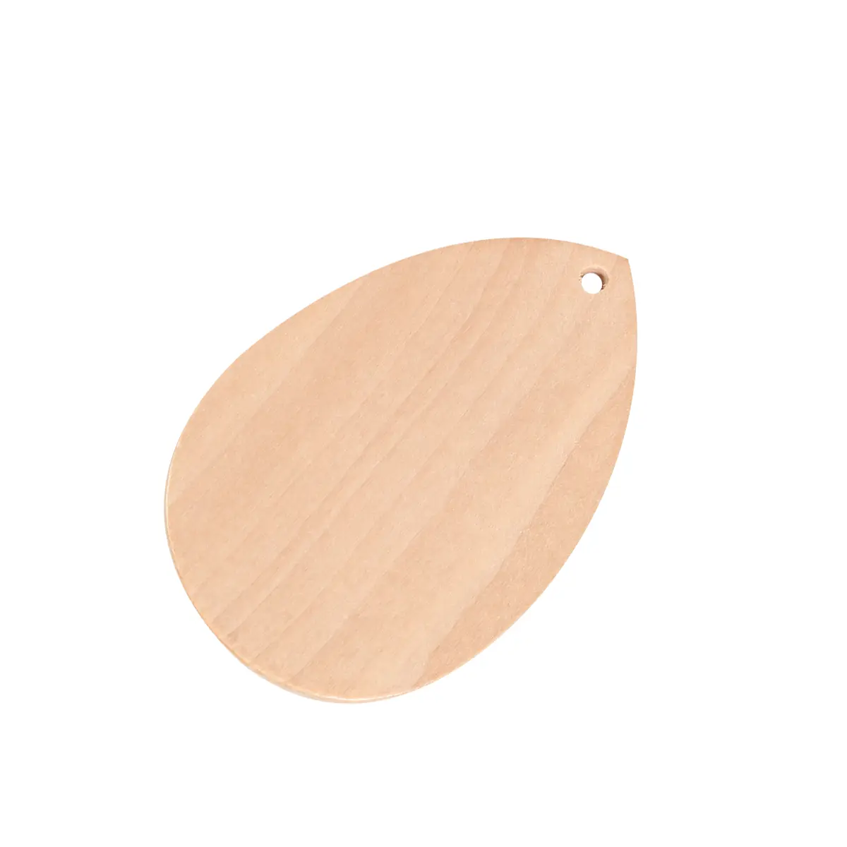 20 Pcs Water Drop Shaped Wood Pendants Unfinished DIY Crafts Smooth Texture Pre Hole Birthday Wedding Decorations