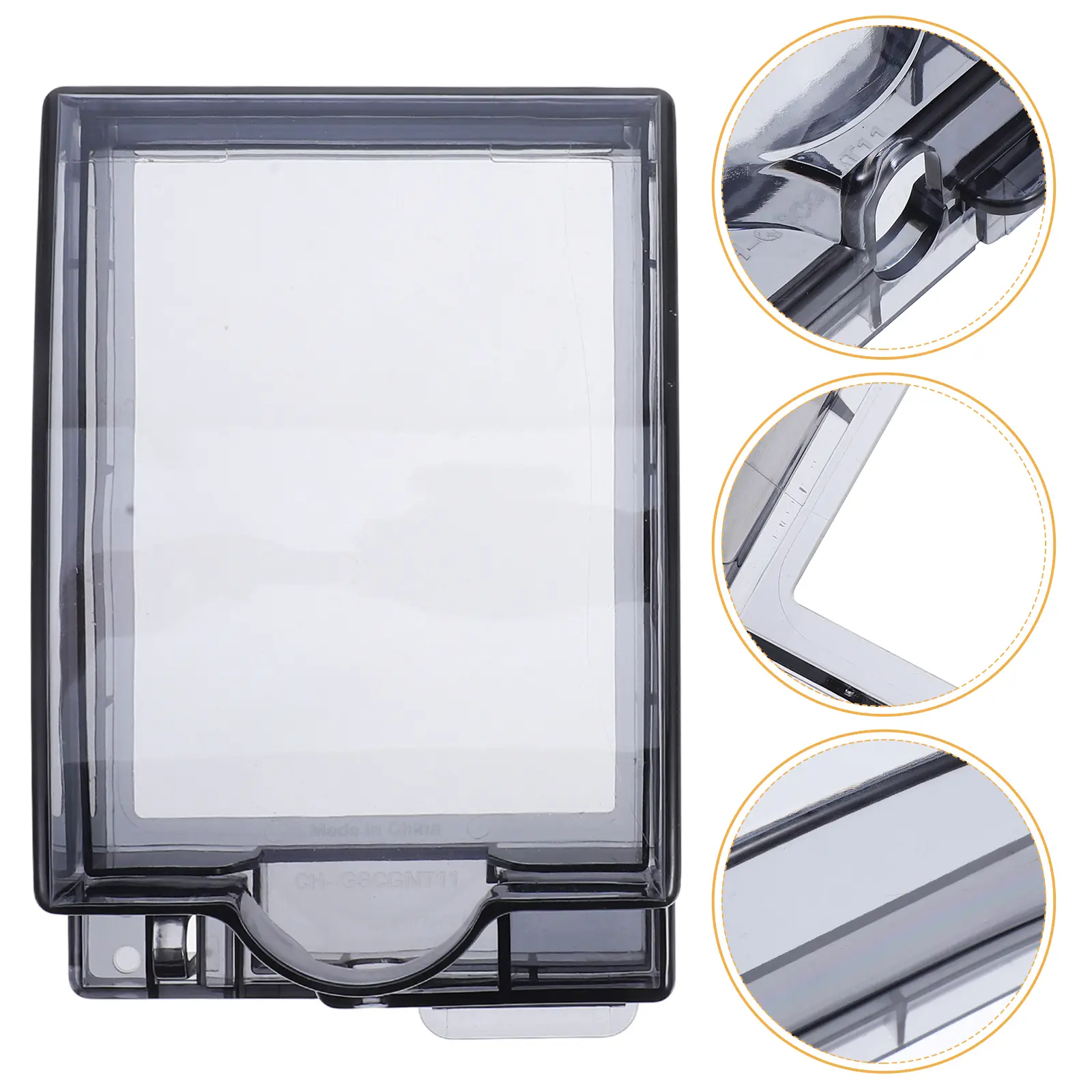 Switch Waterproof Socket Cover Outlet Box Protector Adhesive Design Extended Size Bathroom Kitchen Electric Enclosure Leak Proof