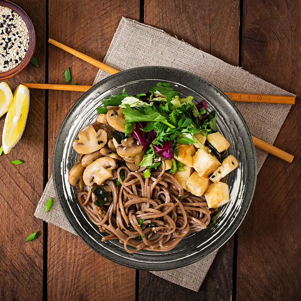 Bowl for Restaurant Noodle Hand-Pulled Household Food Serving Tableware Bamboo Japanese Style