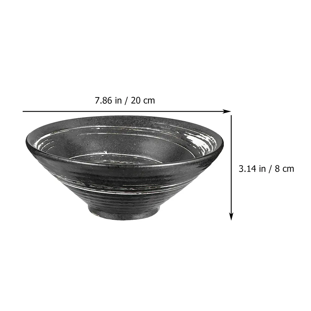 Ramen Bowl Soup Ceramic Dessert Bowls Japanese Style Noodle Salad Fruit Restaurant Home Use Smooth Surface Easy Clean Kitchen