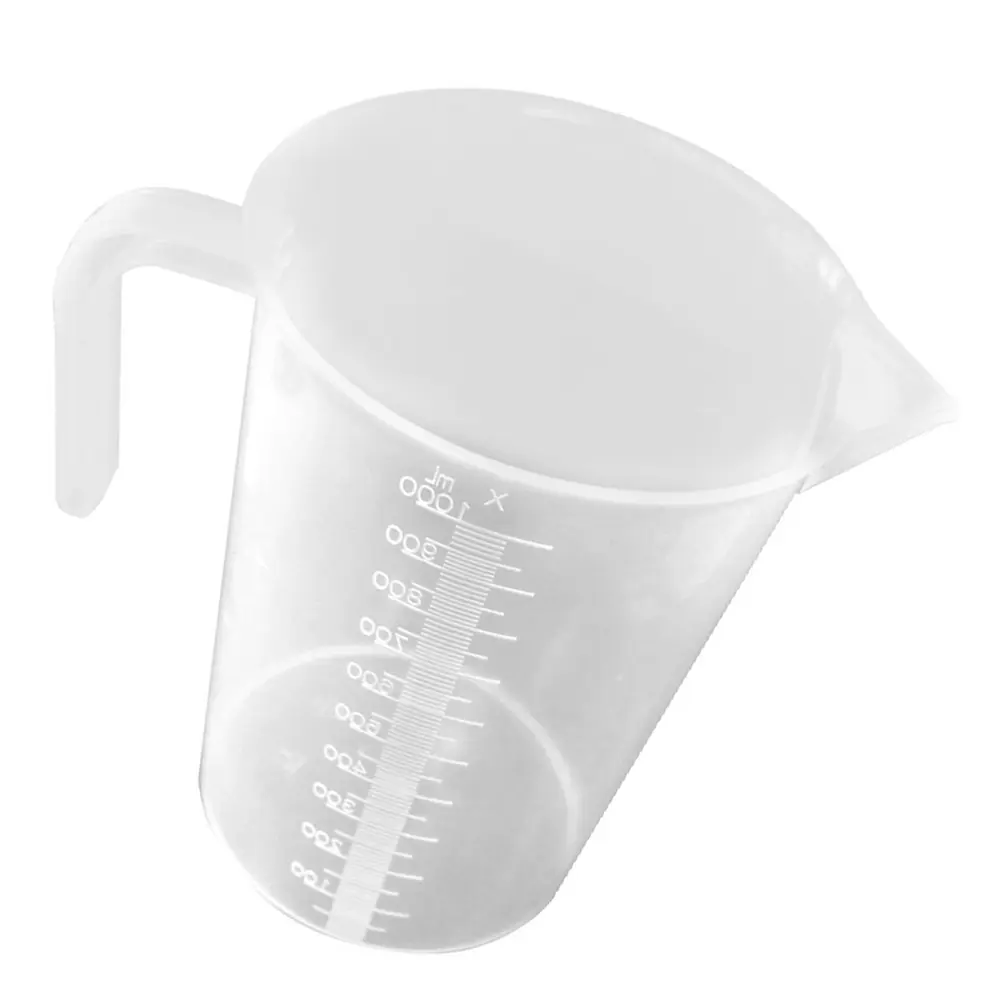 1pc Thickened Measuring Cup Clear Liquid Dry Ingredients Pet Food Fish Tank Water Changing Tool Non-Slip Triangle Spout