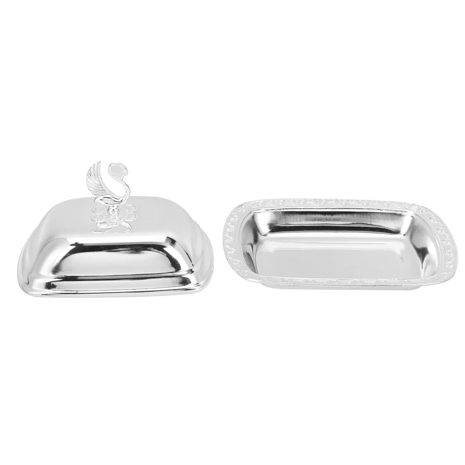 Modern Stainless Steel Cake Storage Holder Decorative Dessert Tray Multi-Functional Fruit Plate Kitchen Decor