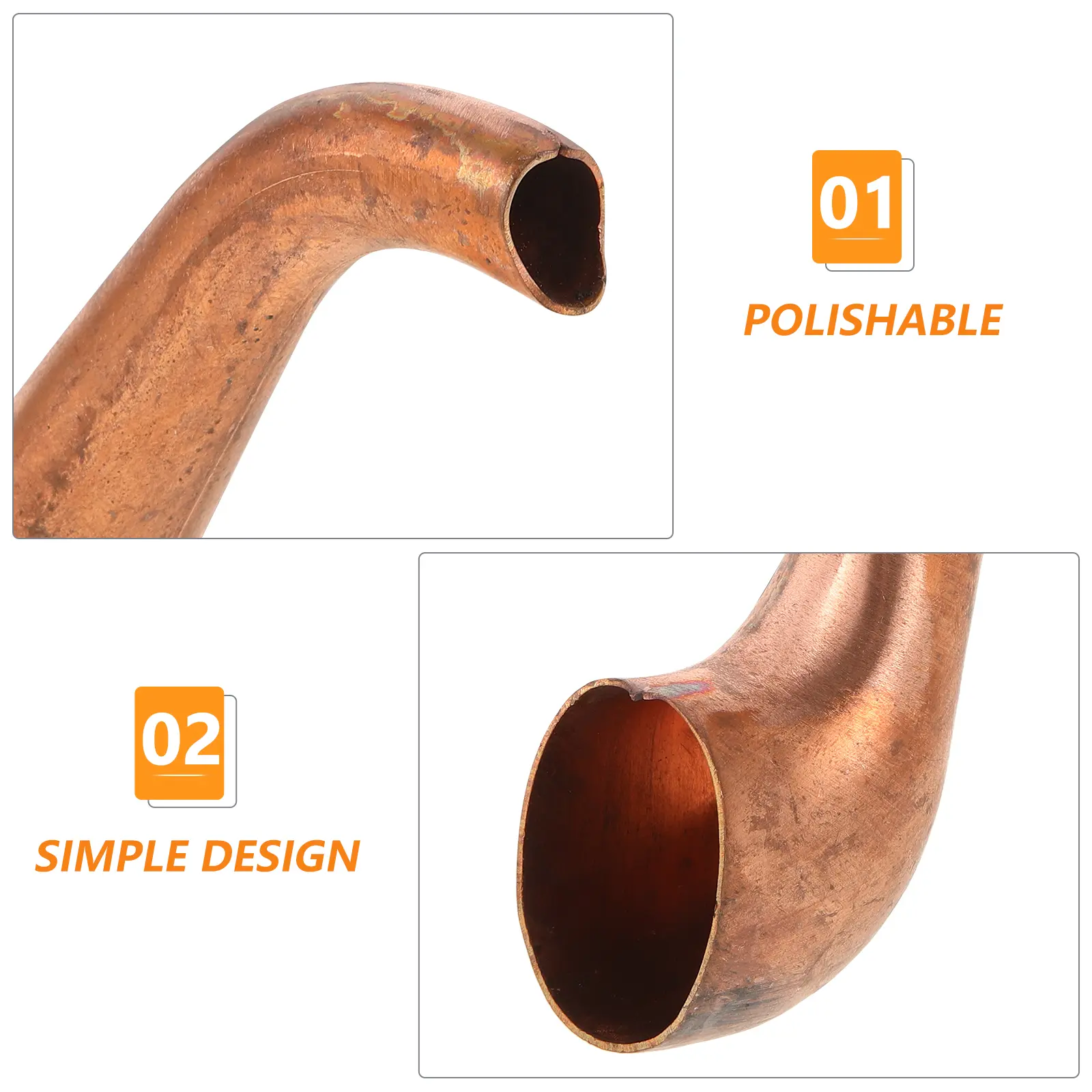 Teakettle Replacement 5cm Copper Pouring Water Kettle Accessory Metal Water Pot Spout Part Spout Part Kitchen Gadgets