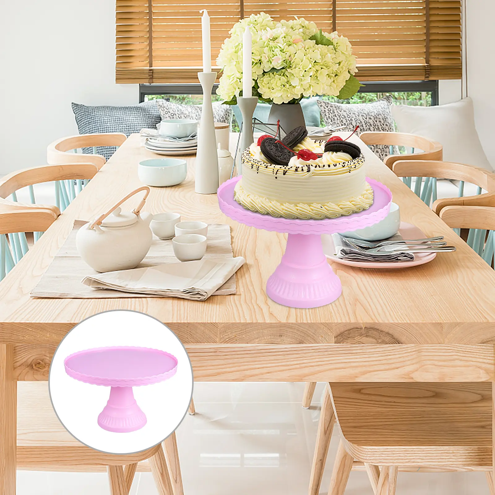 Cake Stand with Cupcake Holder Tray Food Storage Pastry Dessert Stands for Table Platters