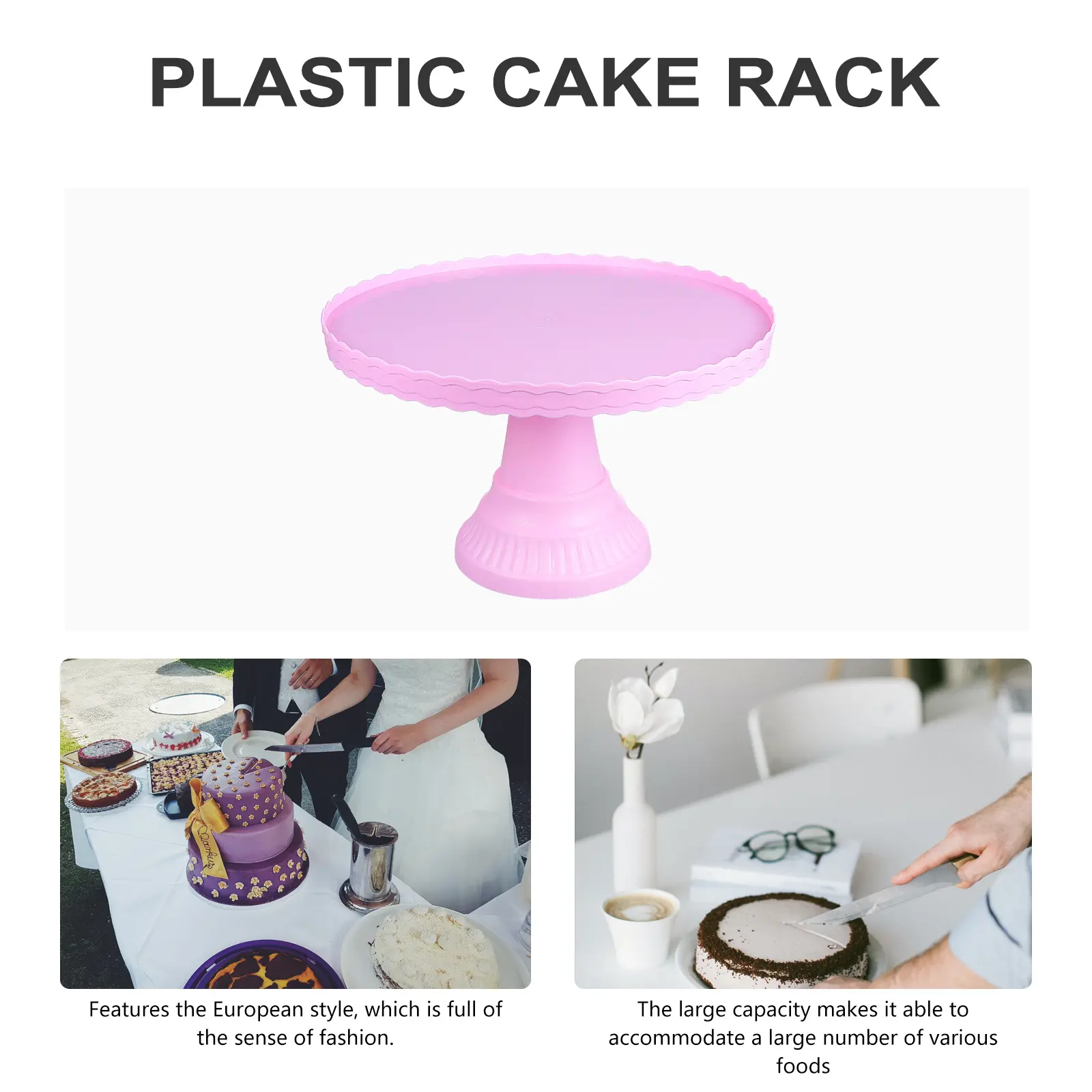 Cake Stand with Cupcake Holder Tray Food Storage Pastry Dessert Stands for Table Platters