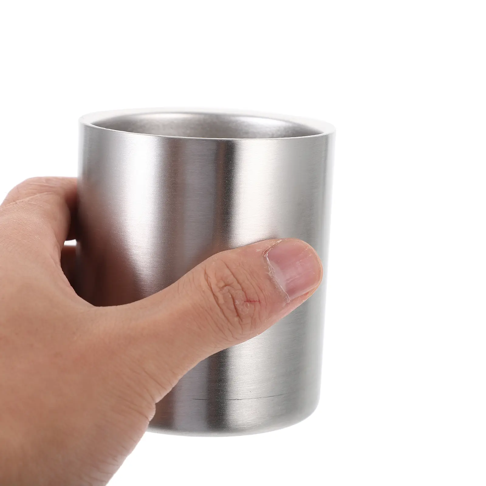 Stainless Steel Beer Mug Water Cup Toothbrush Holder Soda Tumbler Beverage Drink Glass Home Office Travel Gifts