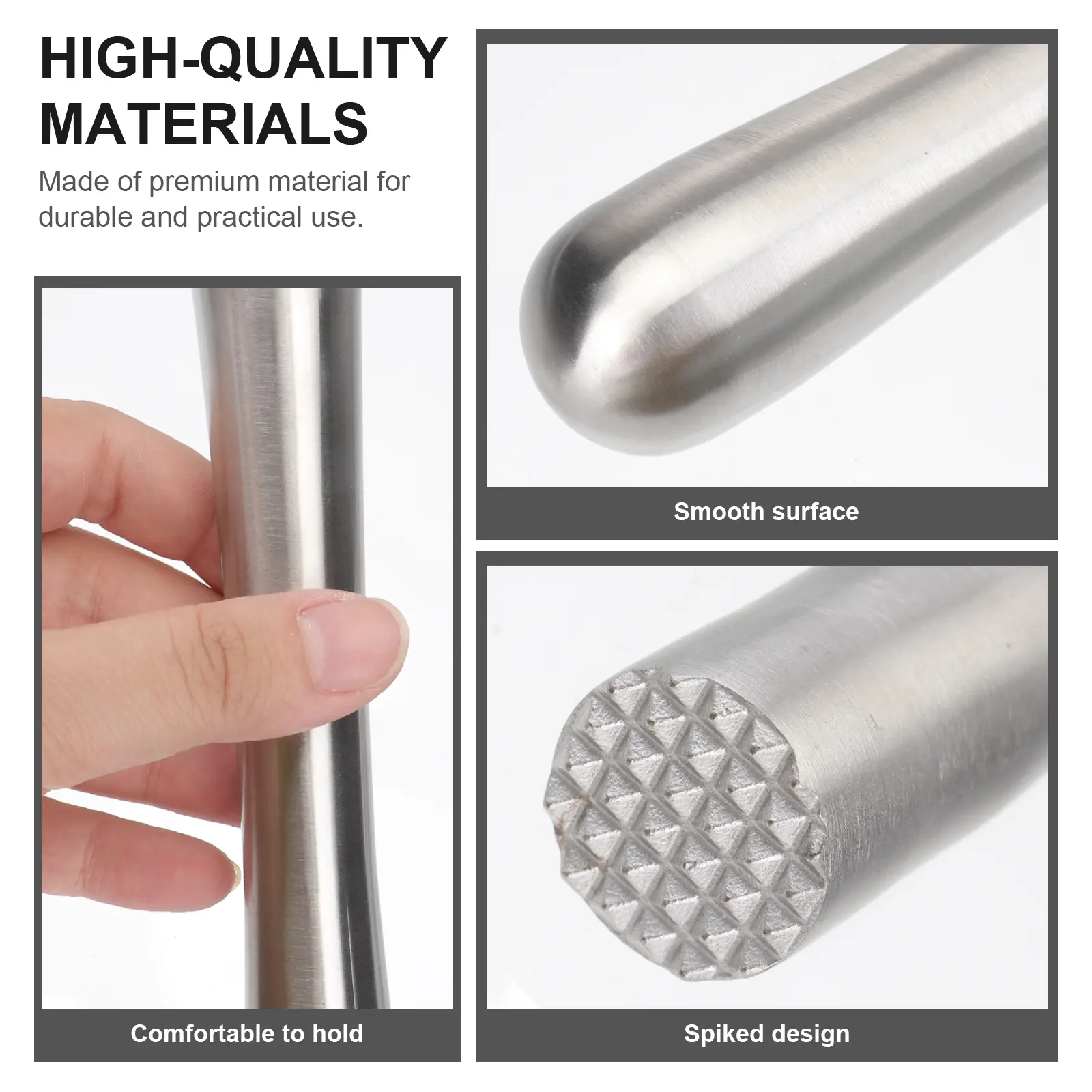Stainless Steel Ice Crusher Practical Tool for Bottle Mixing Lemon Accessories Kitchen Gadgets