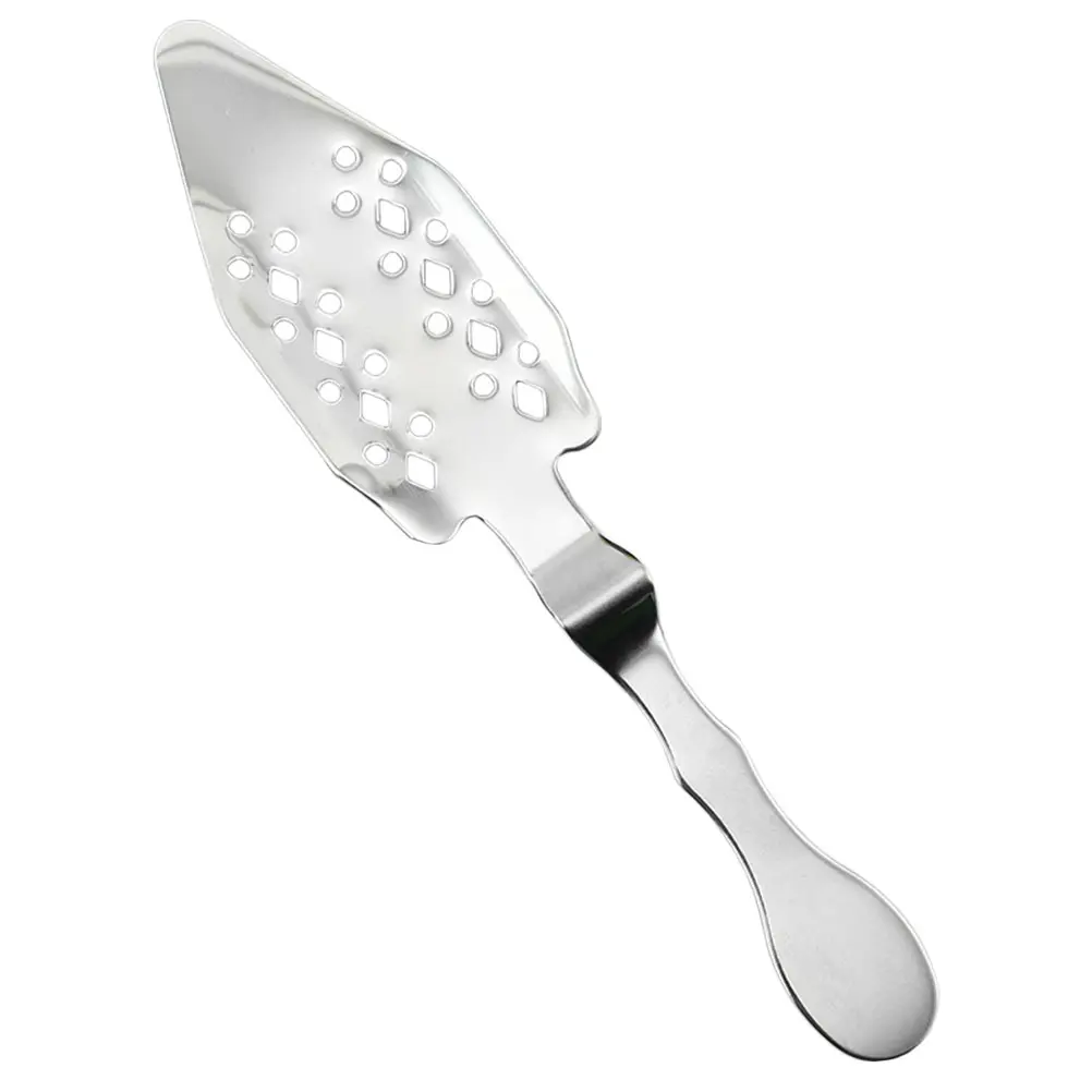 Stainless Steel Absinthe Spoon 304 Silver Sugar Cube Strainer Ice Filter Multi Function Cocktail Dripper Bar Tool