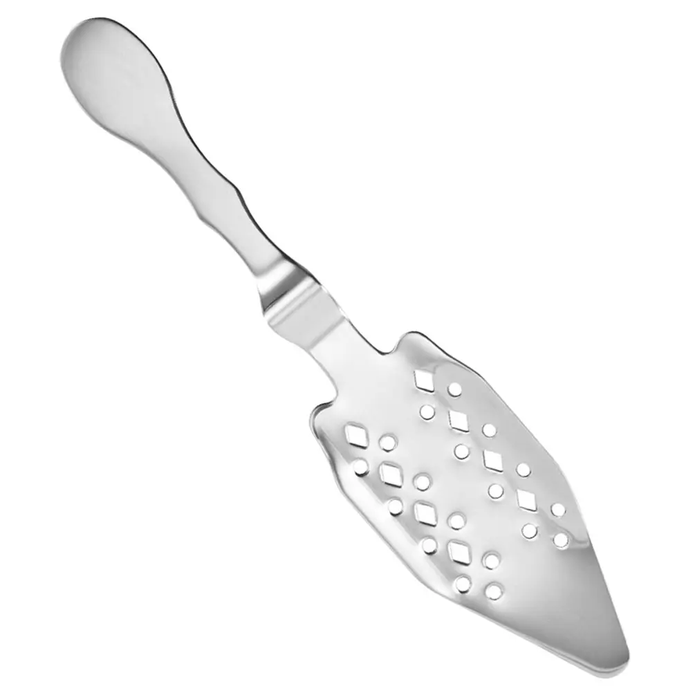Stainless Steel Absinthe Spoon 304 Silver Sugar Cube Strainer Ice Filter Multi Function Cocktail Dripper Bar Tool
