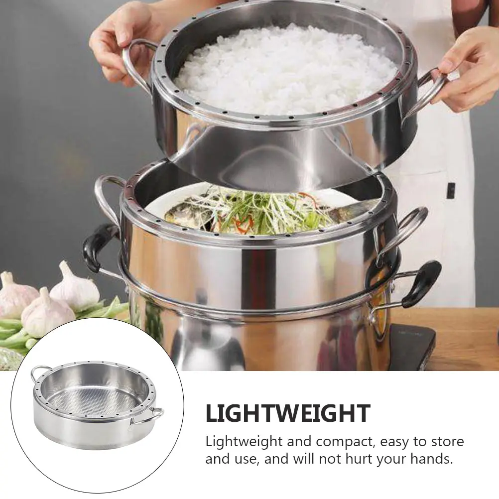 Compact Anti-Rust Stainless Steel Steamer Premium Cookware Food Steam Basket for Kitchen