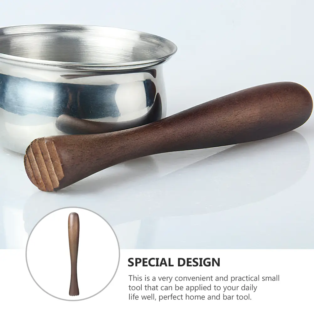 Wooden Juice Hammer Cocktail for Cocktails Bartender Tools Drinks Solid