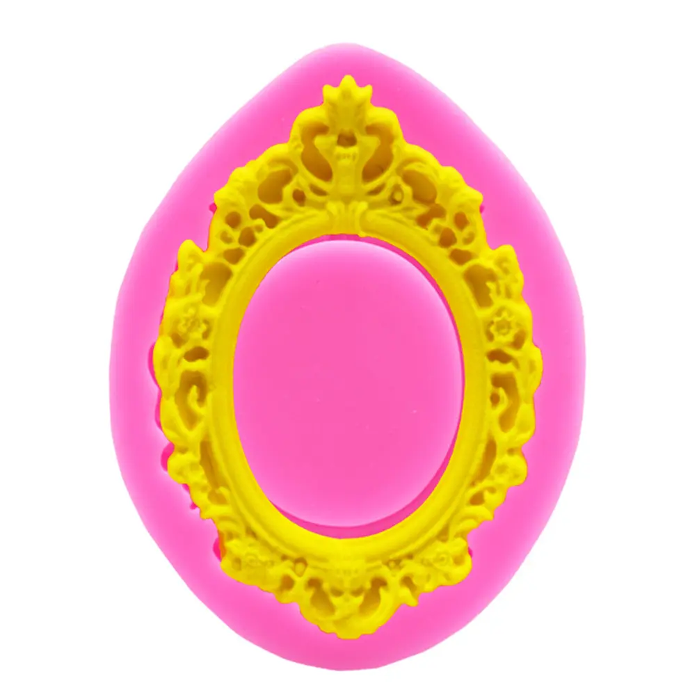 Photo Frame Pattern Mold Silicone Cake Fondant Molds Pink Decoration DIY Craft Chocolate C Silicone Fondant Molds y Ice