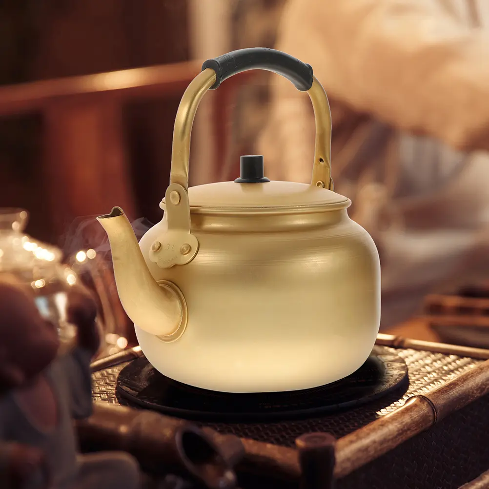 Aluminum Kettle Tea Korean Electric Pot for Boiling Water Boiler Golden Teapot Kettles