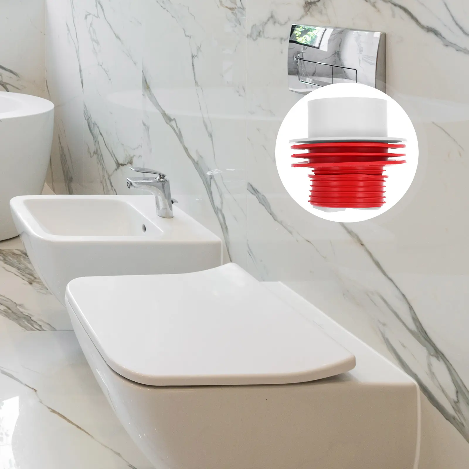 Universal Fit 50mm 75mm Deodorant Seal Plug Sink Drain Hair Catcher Bouncing Filtering Basket Clog Prevention Durable Bathroom
