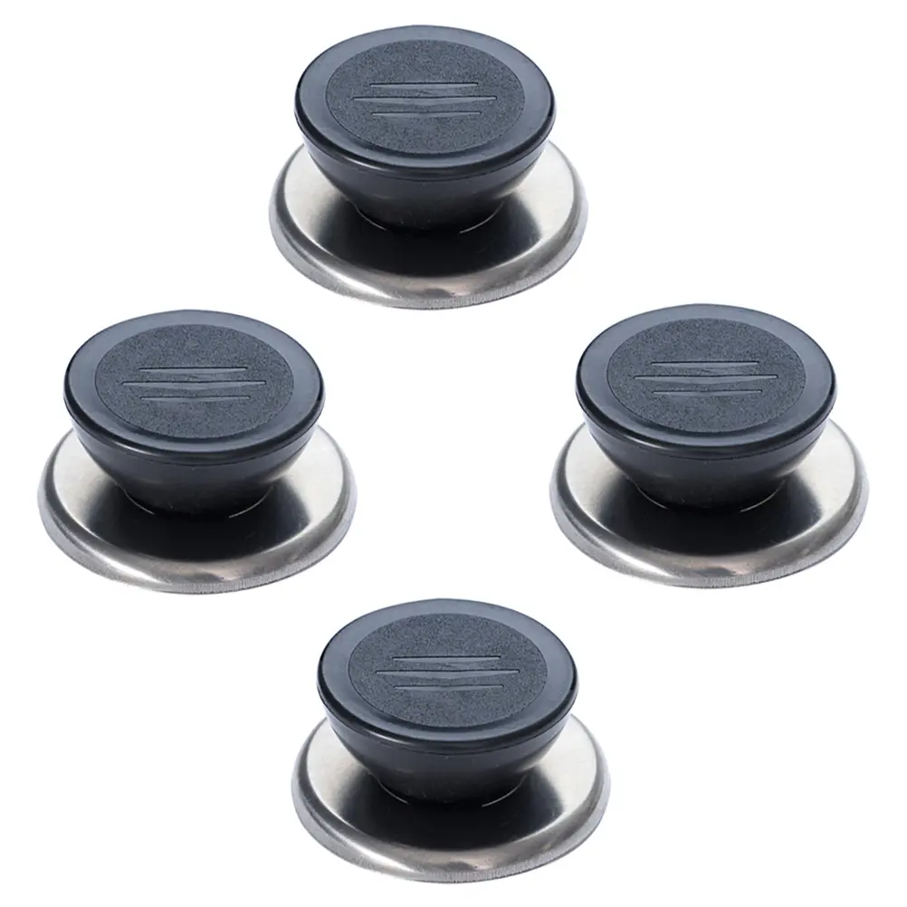 4 pcs Pot Lid Knob Replacement Stainless Steel Kitchen Handles Frying Pan Lids Cover 6-10mm Hole Size Anti Rust