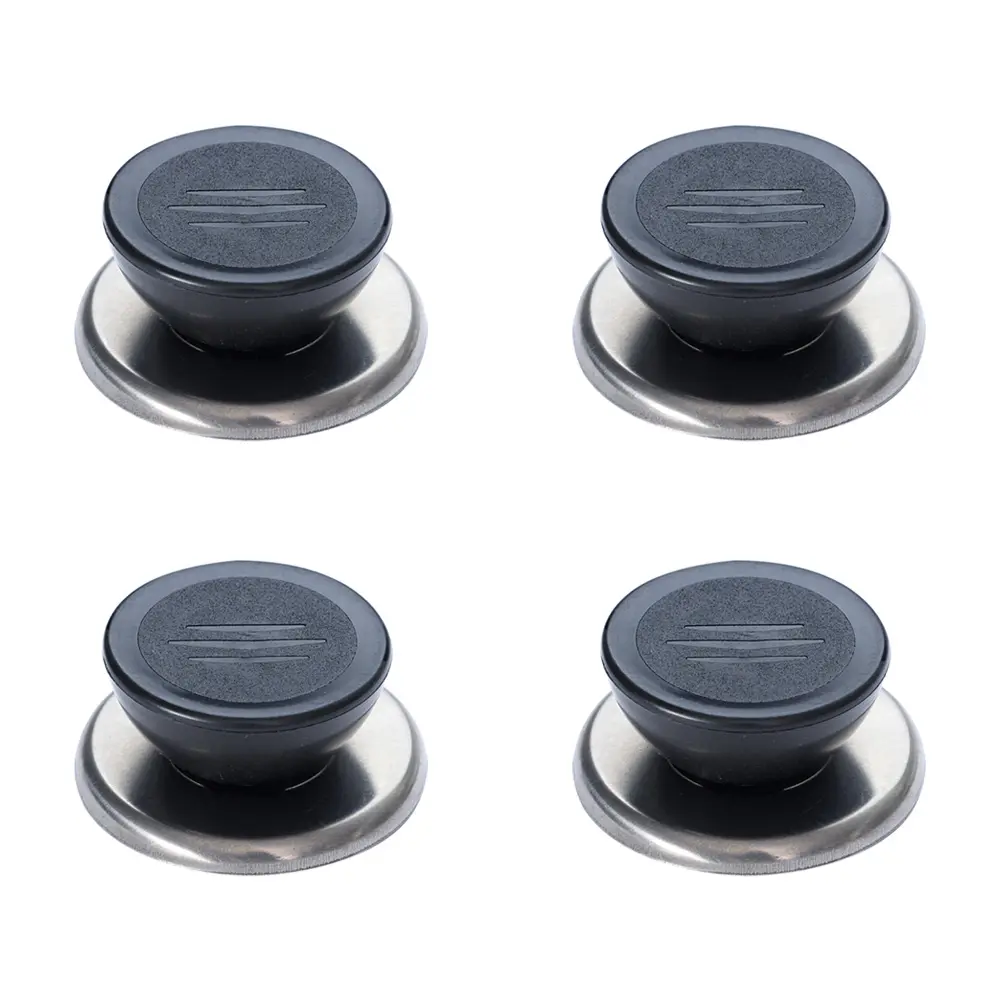 4 pcs Pot Lid Knob Replacement Stainless Steel Kitchen Handles Frying Pan Lids Cover 6-10mm Hole Size Anti Rust