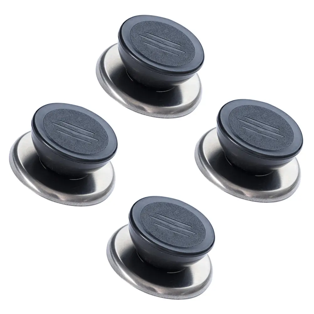 4 pcs Pot Lid Knob Replacement Stainless Steel Kitchen Handles Frying Pan Lids Cover 6-10mm Hole Size Anti Rust