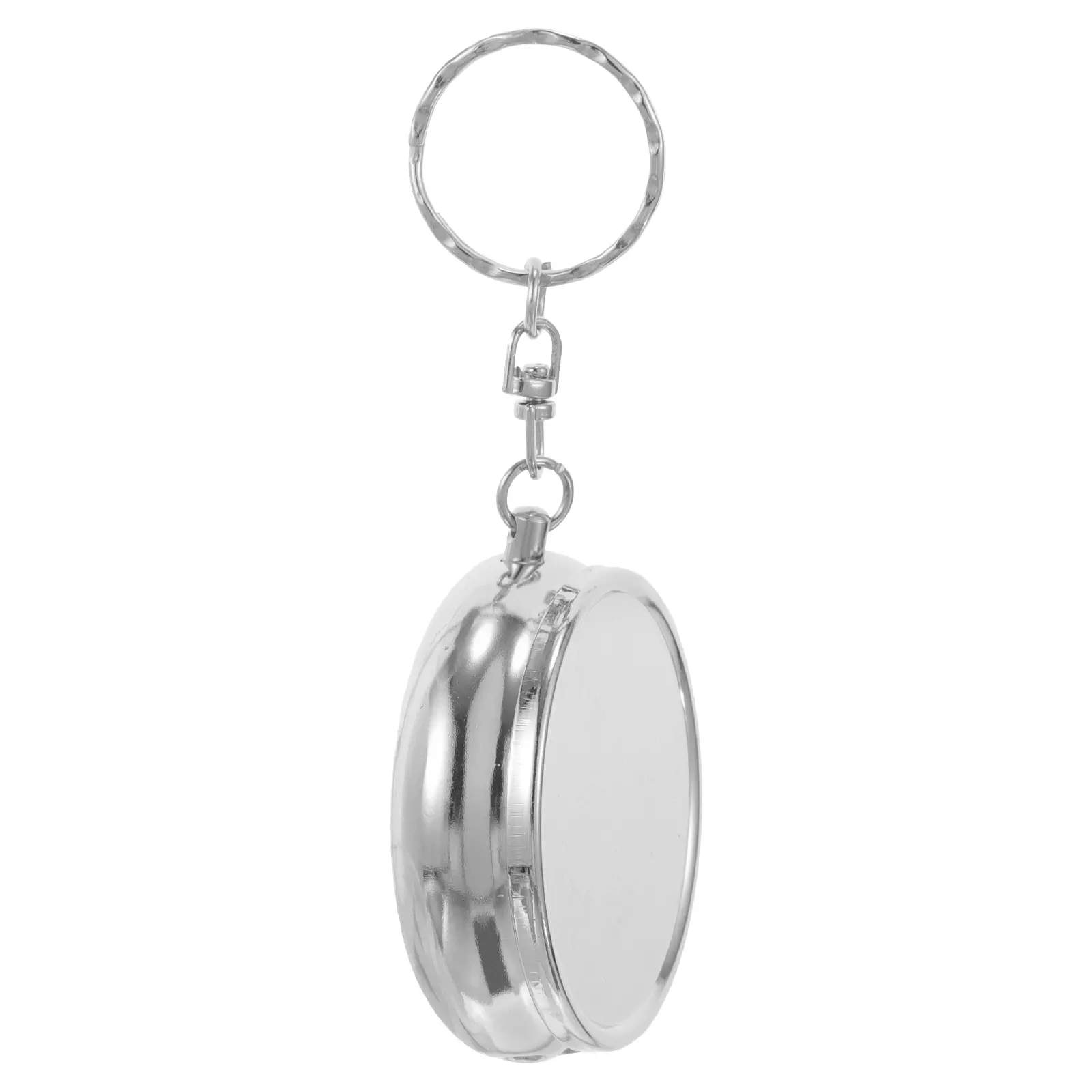 Portable Metal Mini Ashtray Keychain Stainless Steel Pocket Size Storage Case Travel Key Ring Gifts for Smokers