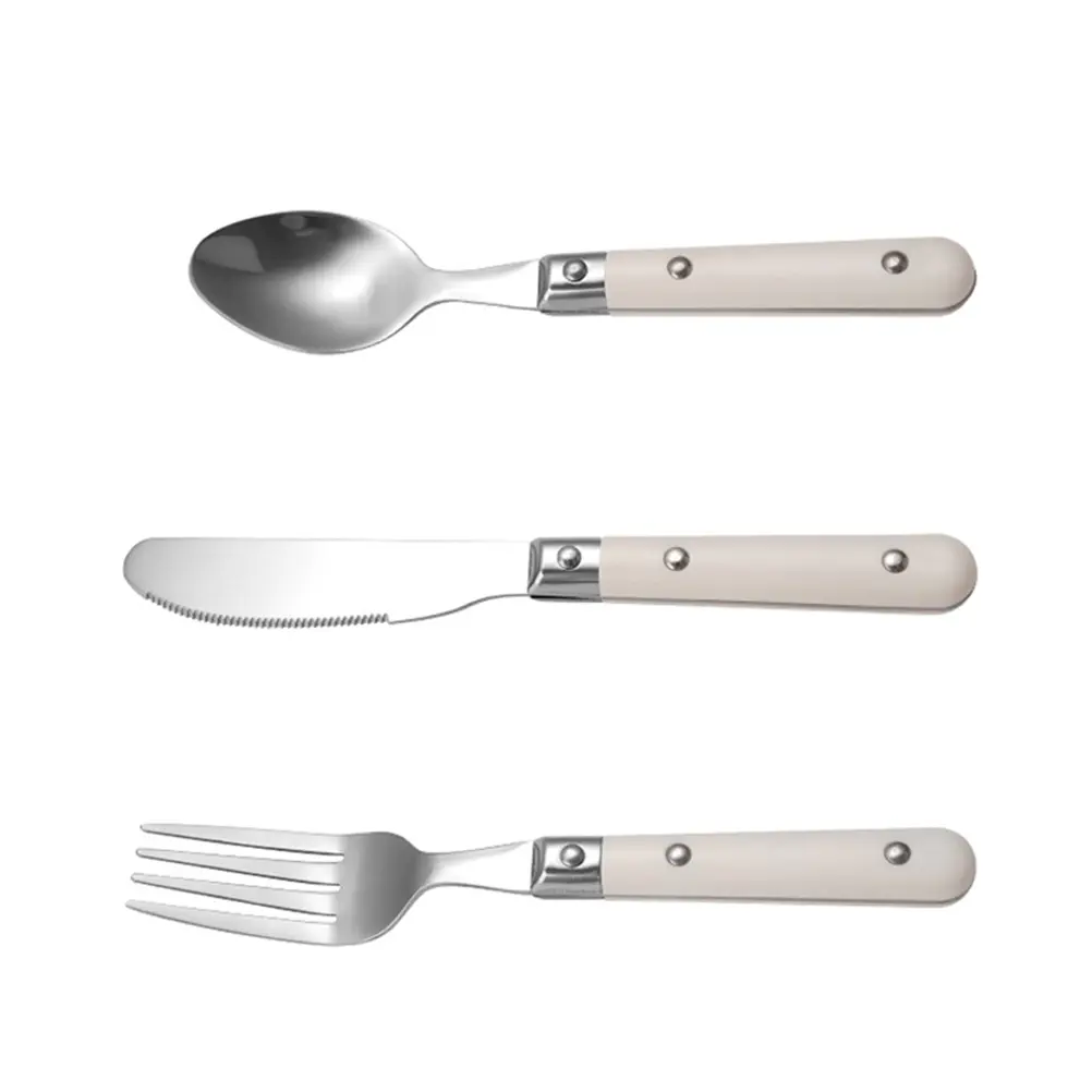 1 set Children's Knife Fork Spoon Set Stainless Steel Lightweight Tableware Home Restaurant Use Gift Kitchen Utensils