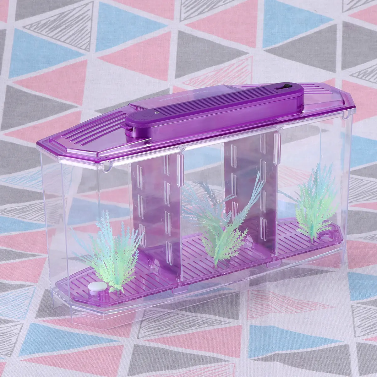 Mini Goldfish Tank Fish Fry Small Tanks Tiny Aquarium Office Desktop Pet Supplies Durable Safe Long Use Easy Care