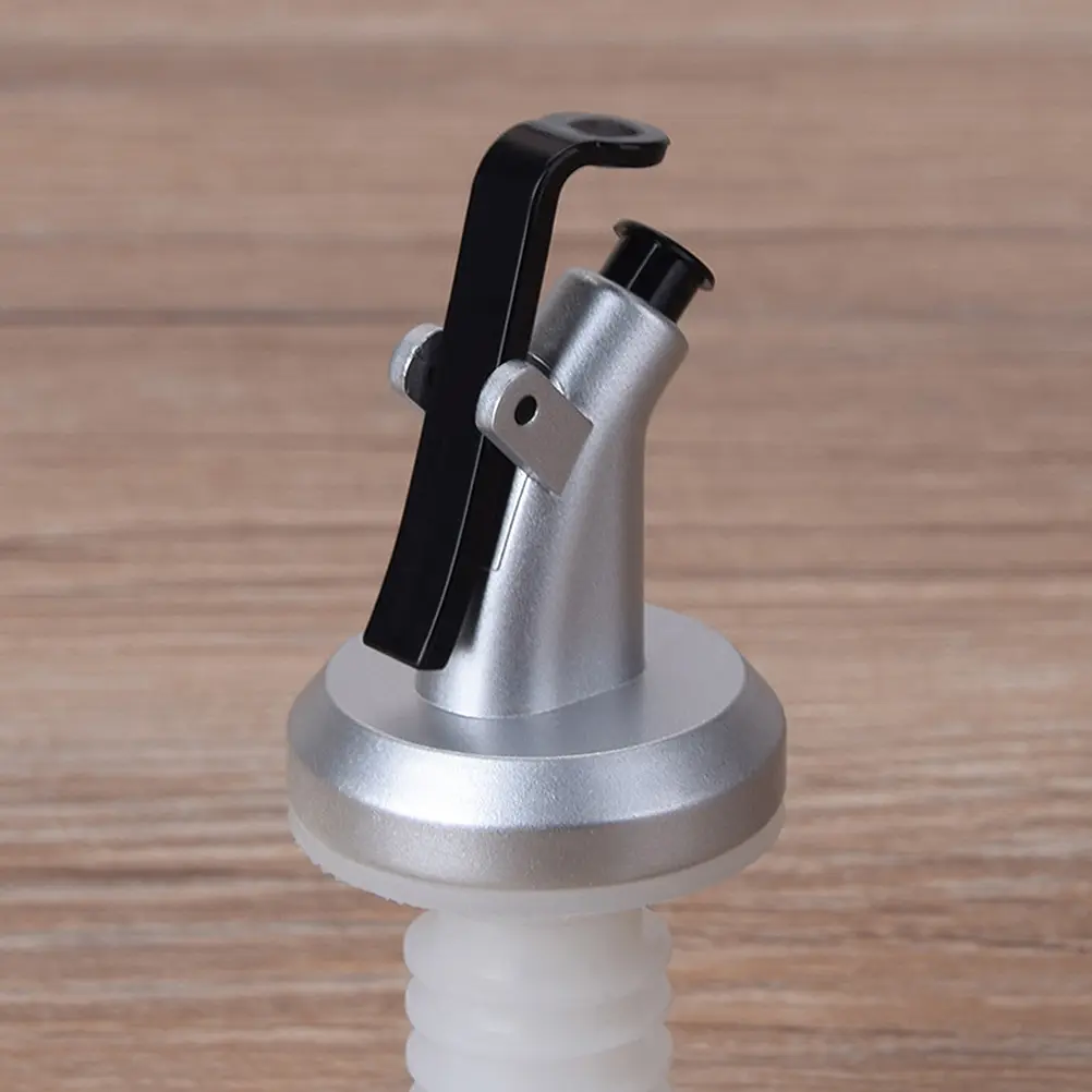 6pcs Oil Bottle Spout Leakproof Silicone Pourer Liquor Dispenser for Juice Syrup Spirits Vinegar Dustproof Anti Drip