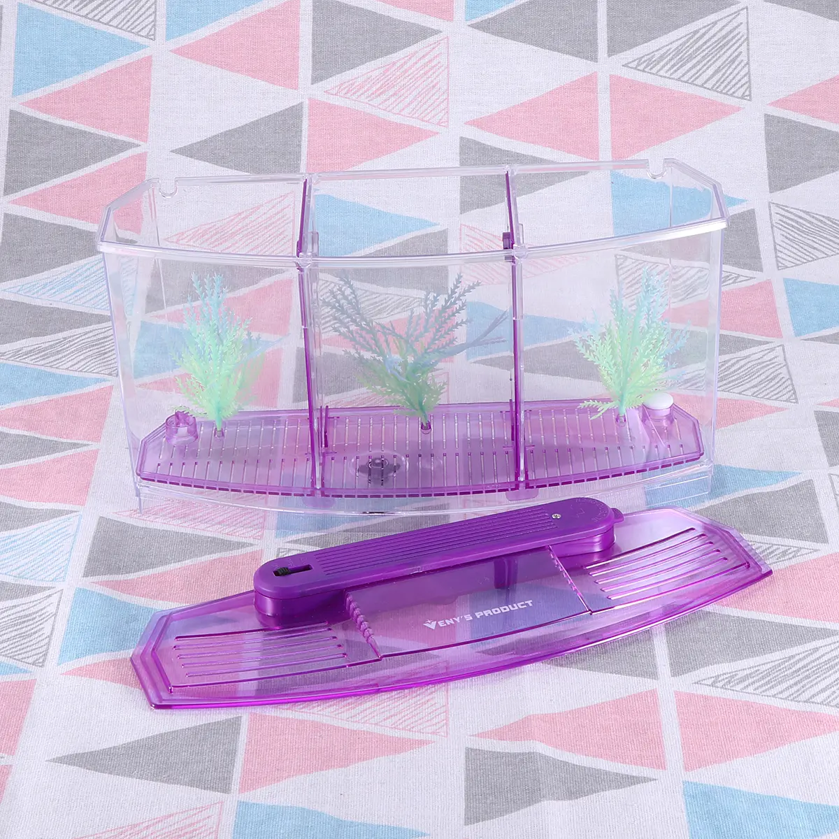 Mini Goldfish Tank Fish Fry Small Tanks Tiny Aquarium Office Desktop Pet Supplies Durable Safe Long Use Easy Care
