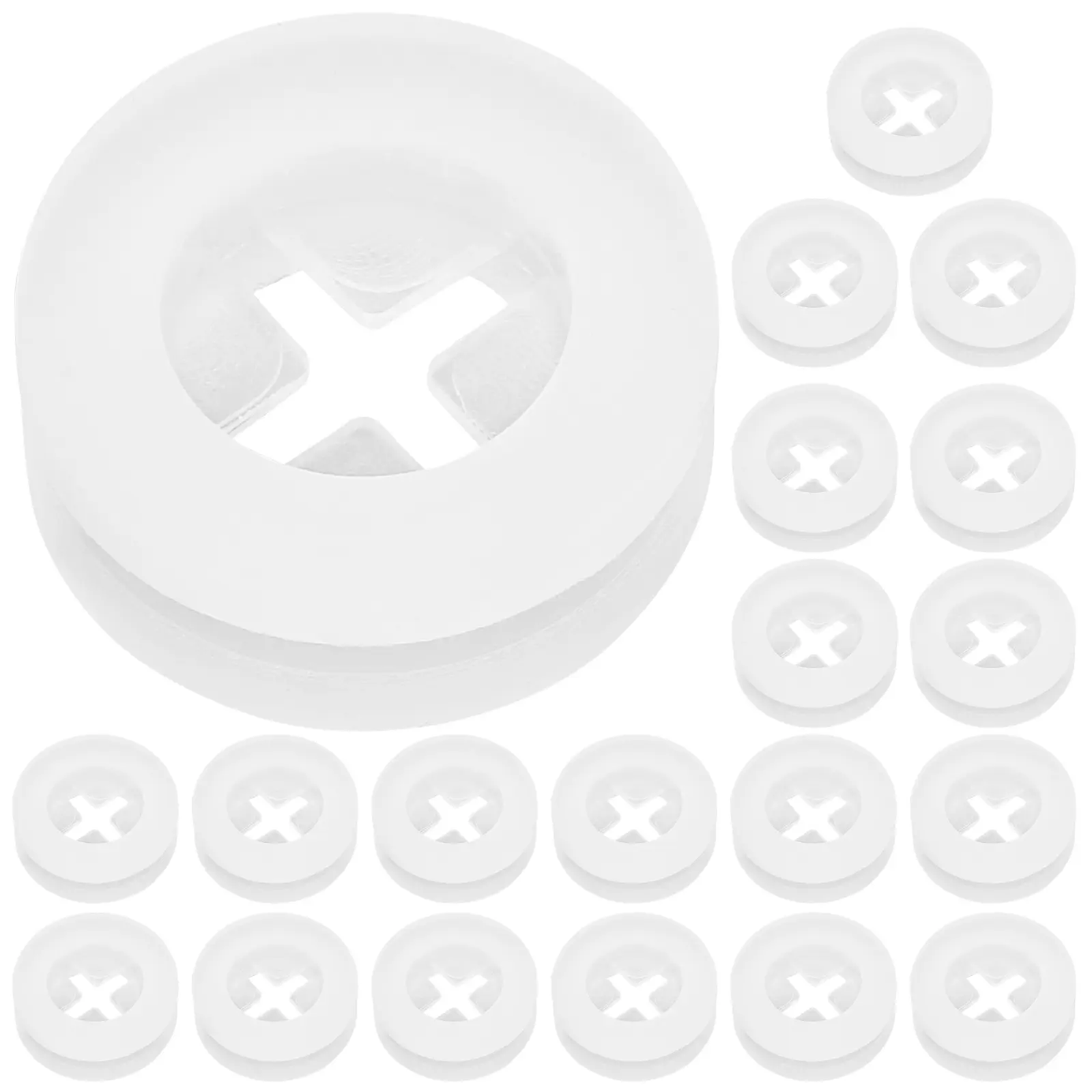 20pcs Silicone Stopper Plugs Hole Sealing Gaskets Jar Bottle Covers Dustproof Leakproof for Tumblers Containers Cans Reusable