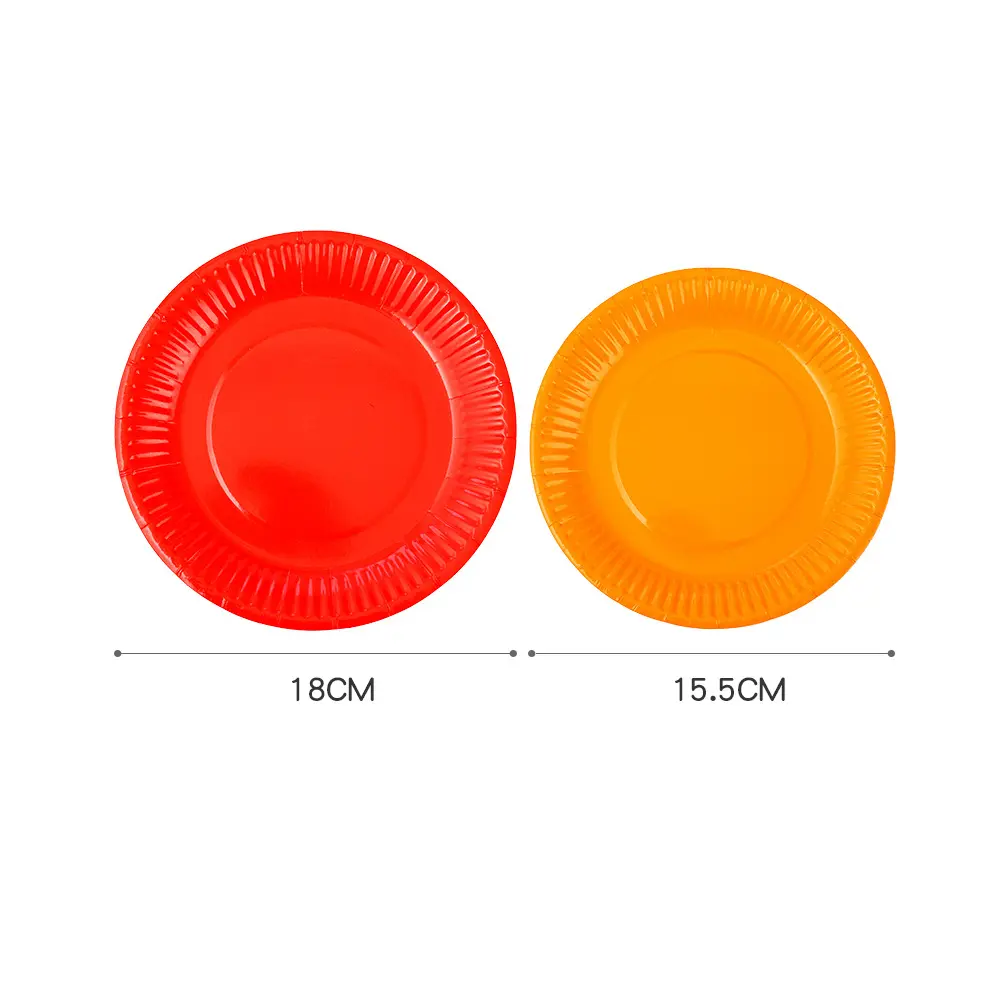 60 Pcs Kids Painting Plates Disposable Art Coloring Supplies Children Trays Drawing Paper Craft DIY Pulp Plates Smooth Polishing