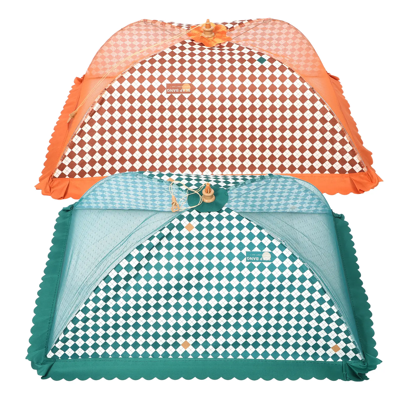 2Pcs Foldable Accessory Dome Outdoor Cover Mesh Food Food Tent Dome 50x70cm Picnic Dining Table Camouflage Pattern