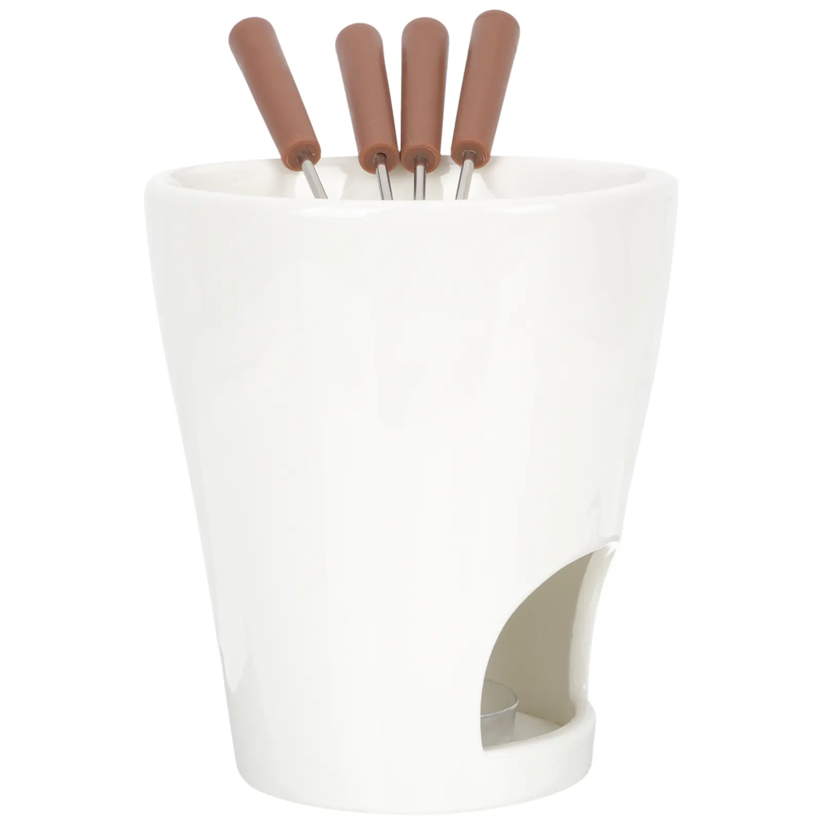 Chocolate Melting Furnace Ceramic Cheese Warmer Cup Fondue Hot
