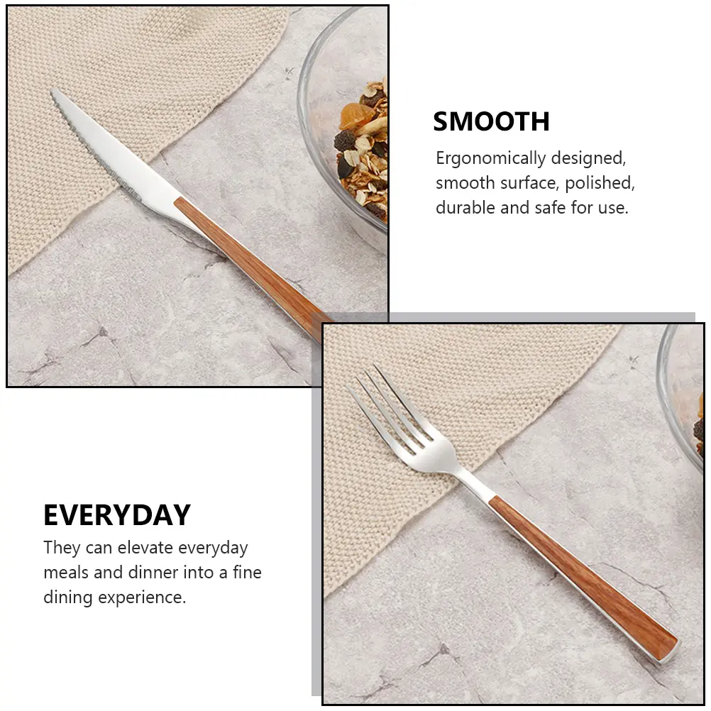 Stainless Steel Stainless Steel Cutlery Set Set 304 Flatware Suite Spoon Knife Fork Safe Ergonomic Home Restaurant Party