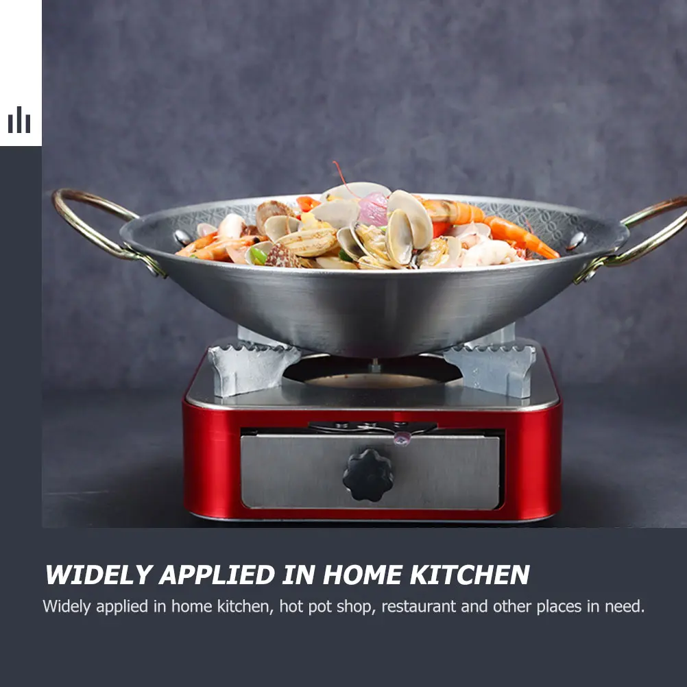 Stainless Steel Pot Kitchen Cooking Pan 25cm Reusable Hot Pot Lid Cooking Pan Sturdy Kitchen Cookware