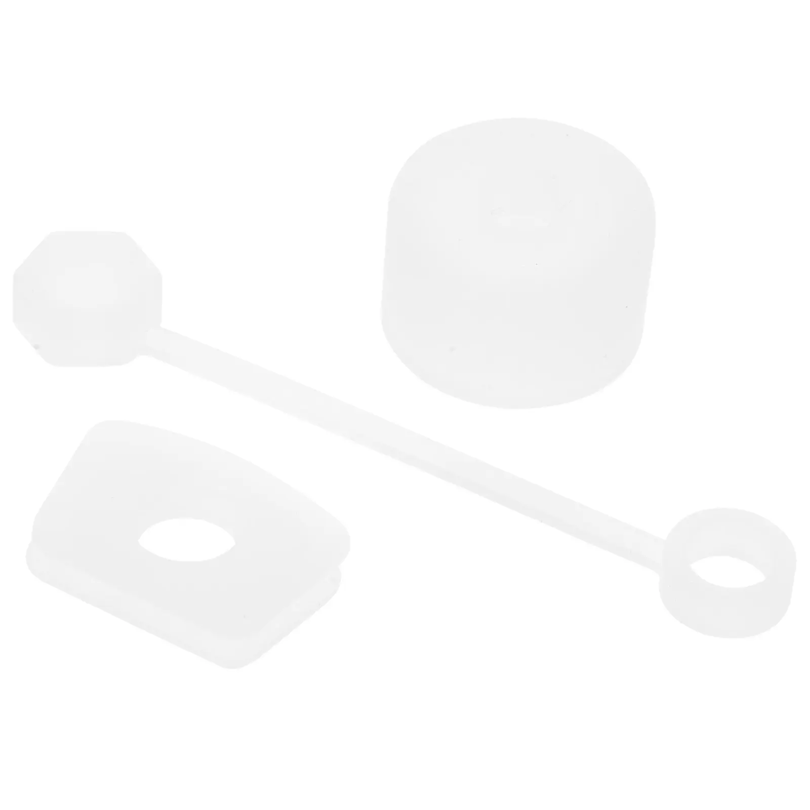 12 Pieces Clear White Reusable Silicone Straw Covers Drink Cup Plug Tips Protector Straw Stopper For Picnic Party