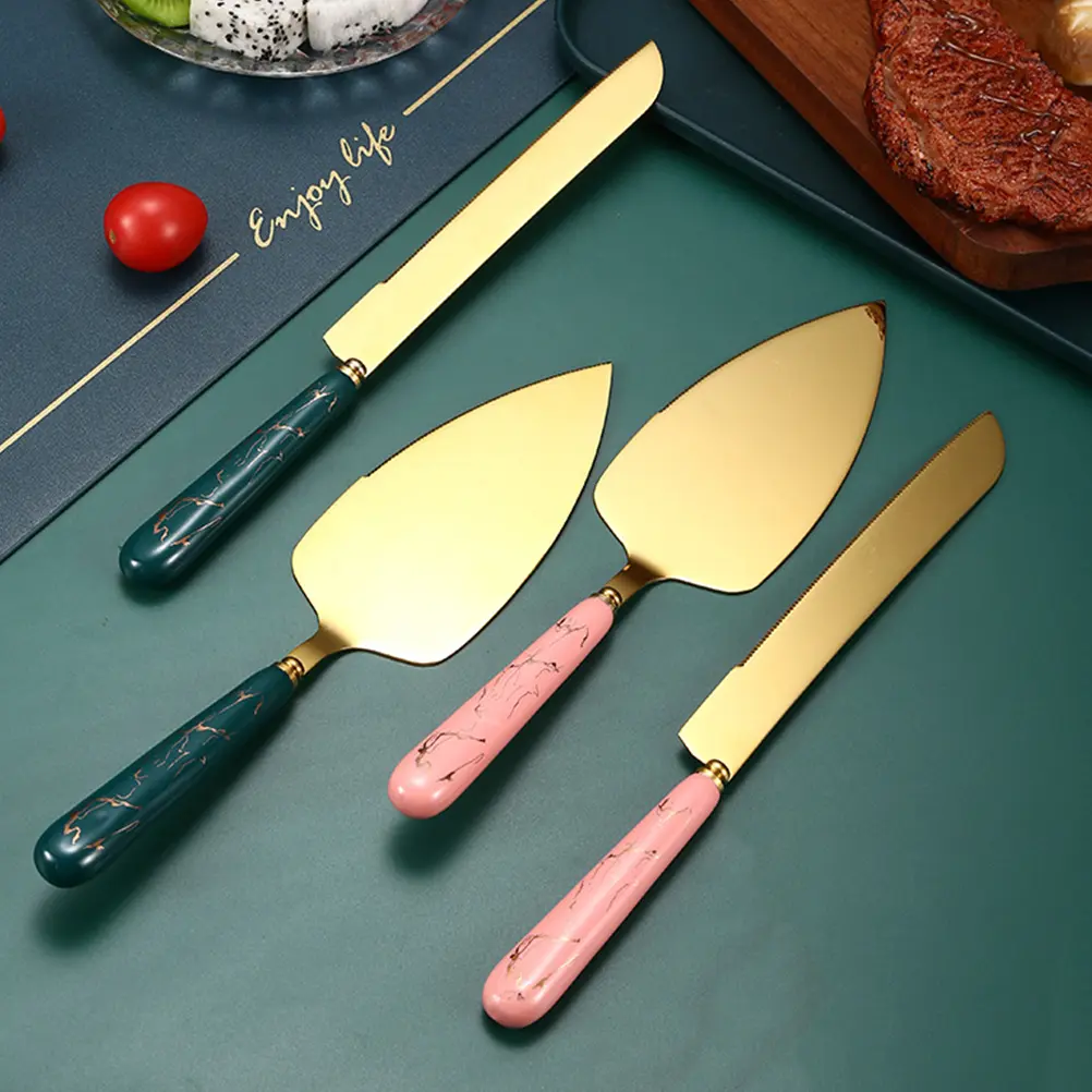 Cake Spatula Set Stainless Steel Ceramic Pastry Tools Wedding Party Supplies Cheese Pizza Lifter slicer kitchen