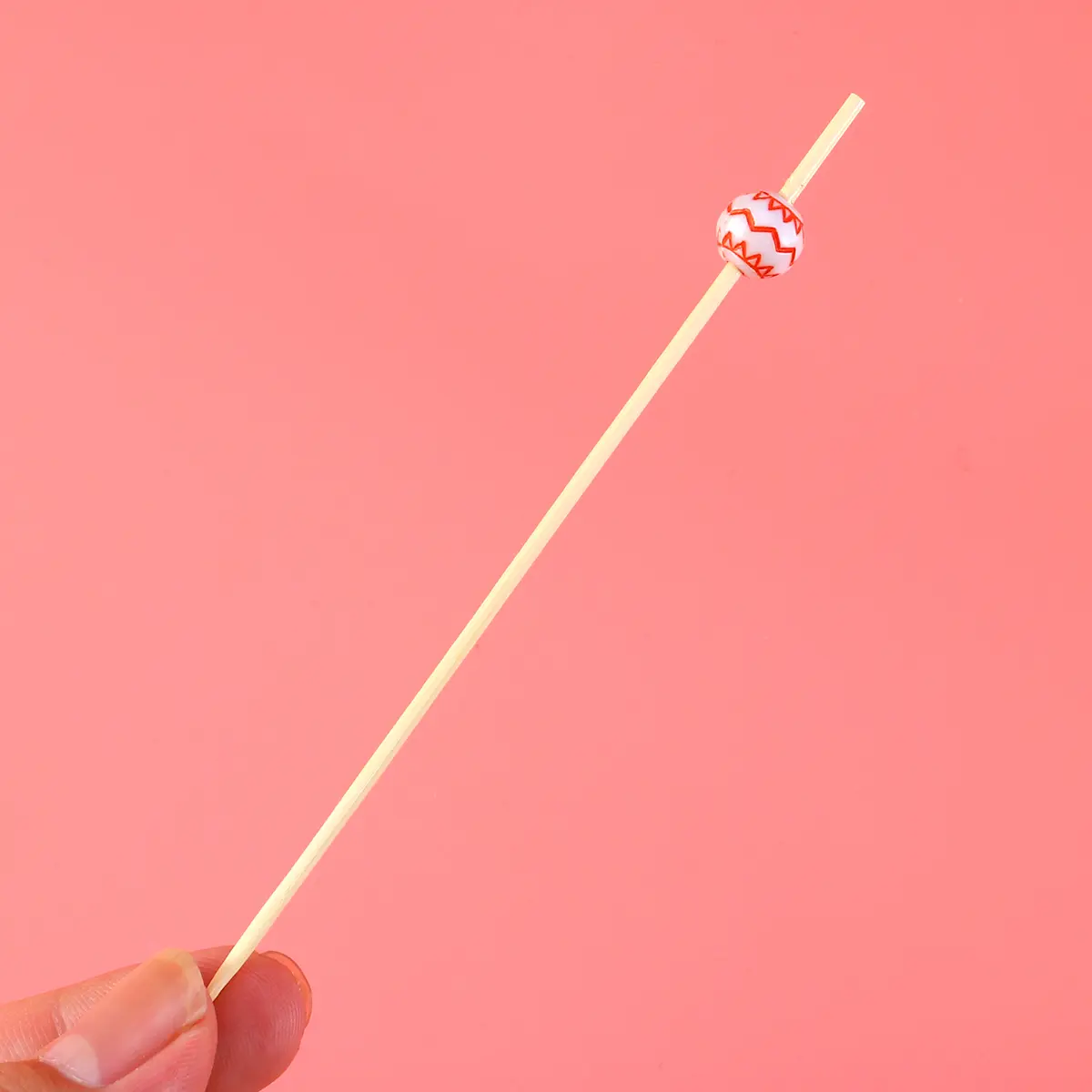 100 Pcs Bamboo Fruit Picks Wedding Decor Cocktail Stick for Heart-shaped Sticks