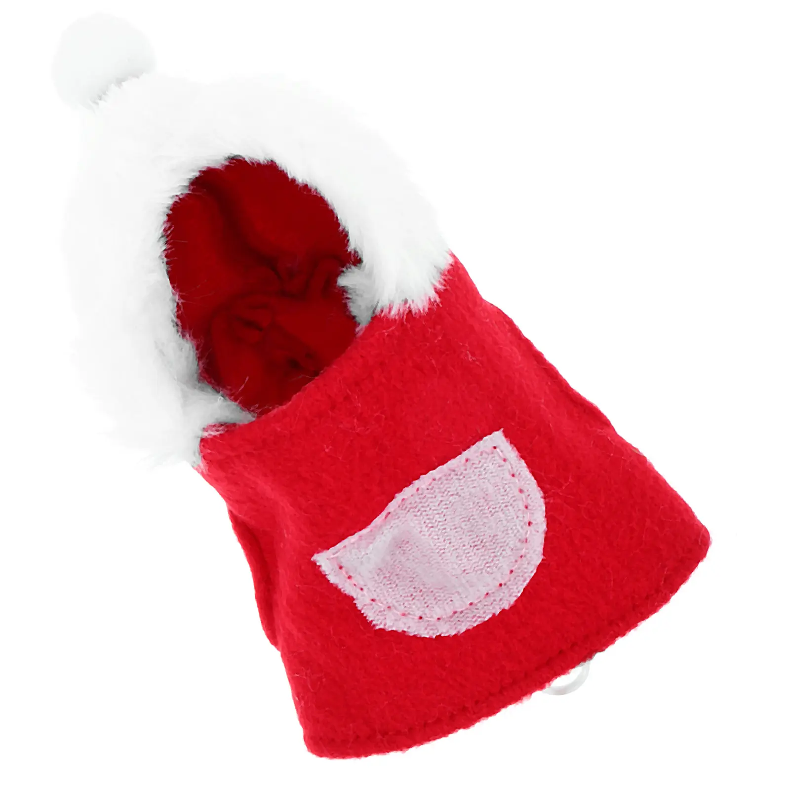 Parrot Clothes Xmas Costume Red S Durable Comfort Material Easy Wear Clean Pet Bird Clothing Frog Style Party Prop Christmas