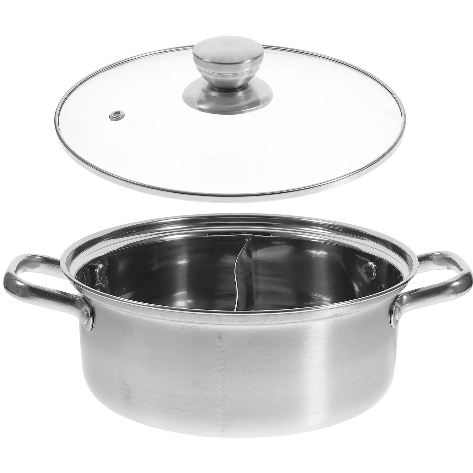 Stainless Steel Hot Pot 26cm Soup Pot High Temperature Cooking Boiler Electric Gas Stove Stockpot Olla Induction Ramen