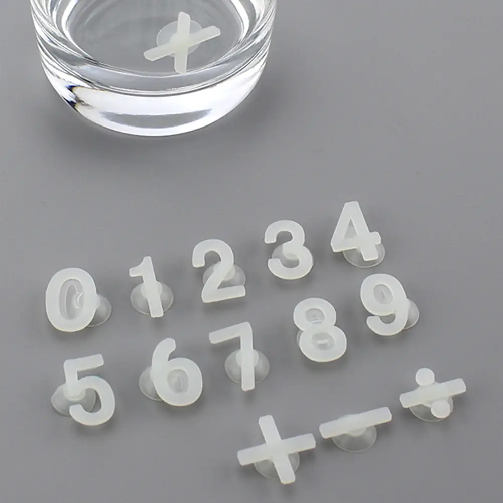 14 Pcs Glass Labels Silicone Cup Markers Bottle Charms Rosy Tags Elastic Non Slip Food Grade For Parties Stylish
