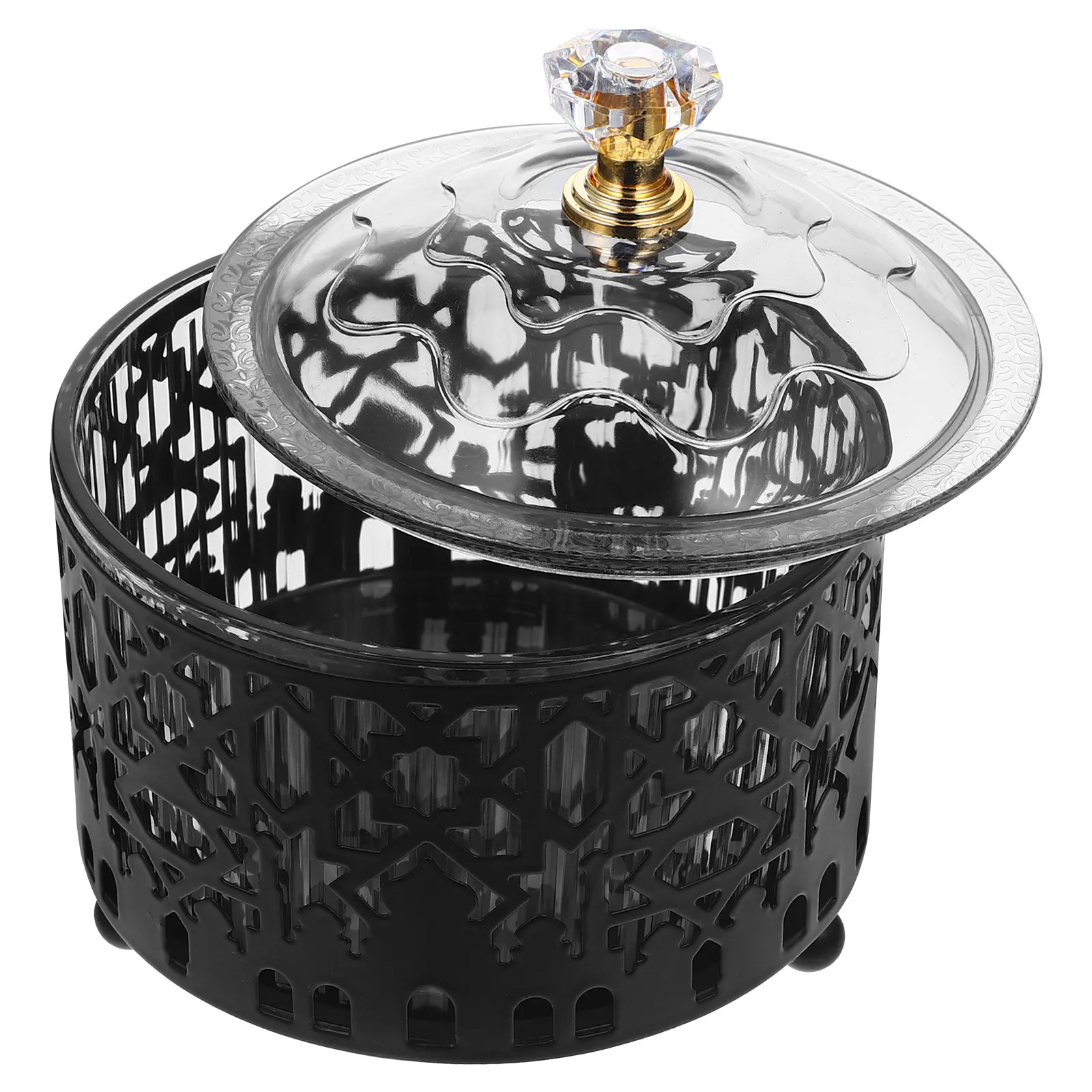 Metal Snack Candy Box Gift Tray Decorative Dessert Serving Container for Party Favors Office Desk Iron Plastic Material