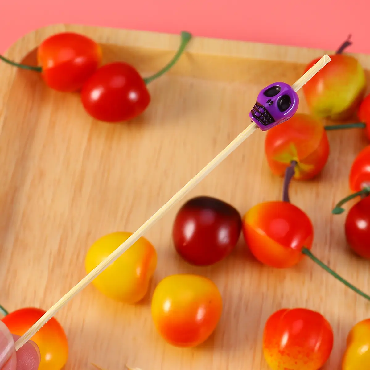 100pcs Bamboo Fruit Picks Elegant Handmade Cocktail Skewers Appetizer Display Finger Food Garnish Decor Sandwiches Mini Burgers