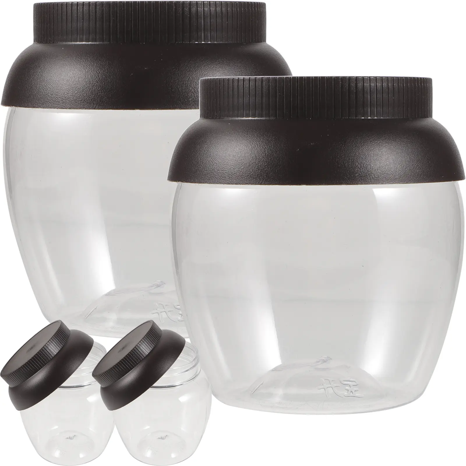 4 Pcs Pickle Jar Brewing Container Fermentaition Plastic Jars for Pickling The Pet Kitchen Chinese