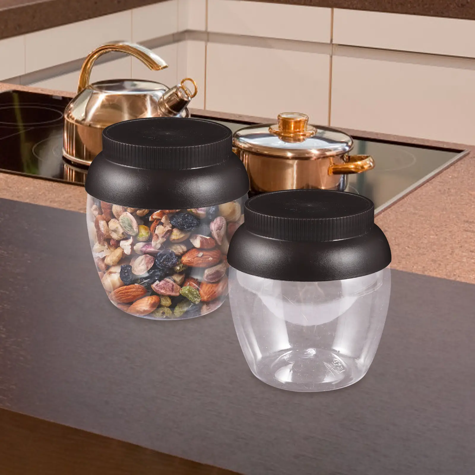4 Pcs Pickle Jar Brewing Container Fermentaition Plastic Jars for Pickling The Pet Kitchen Chinese