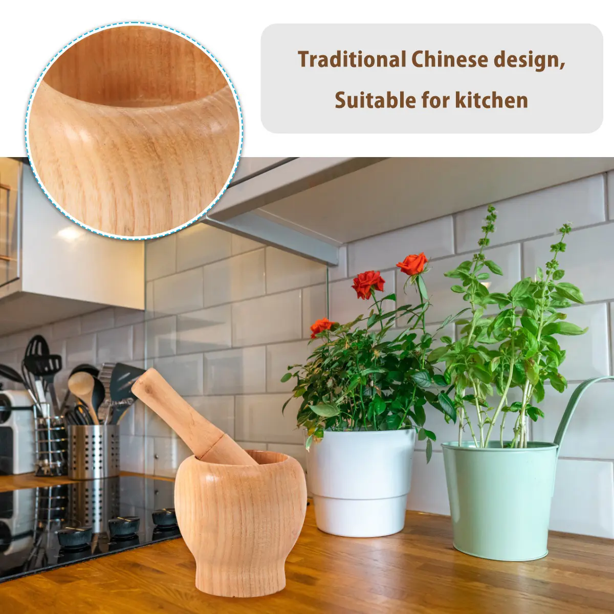 Garlic Masher Kitchen Cooking Pressed Chopper Crusher Bowl Pugging Pot Supplies