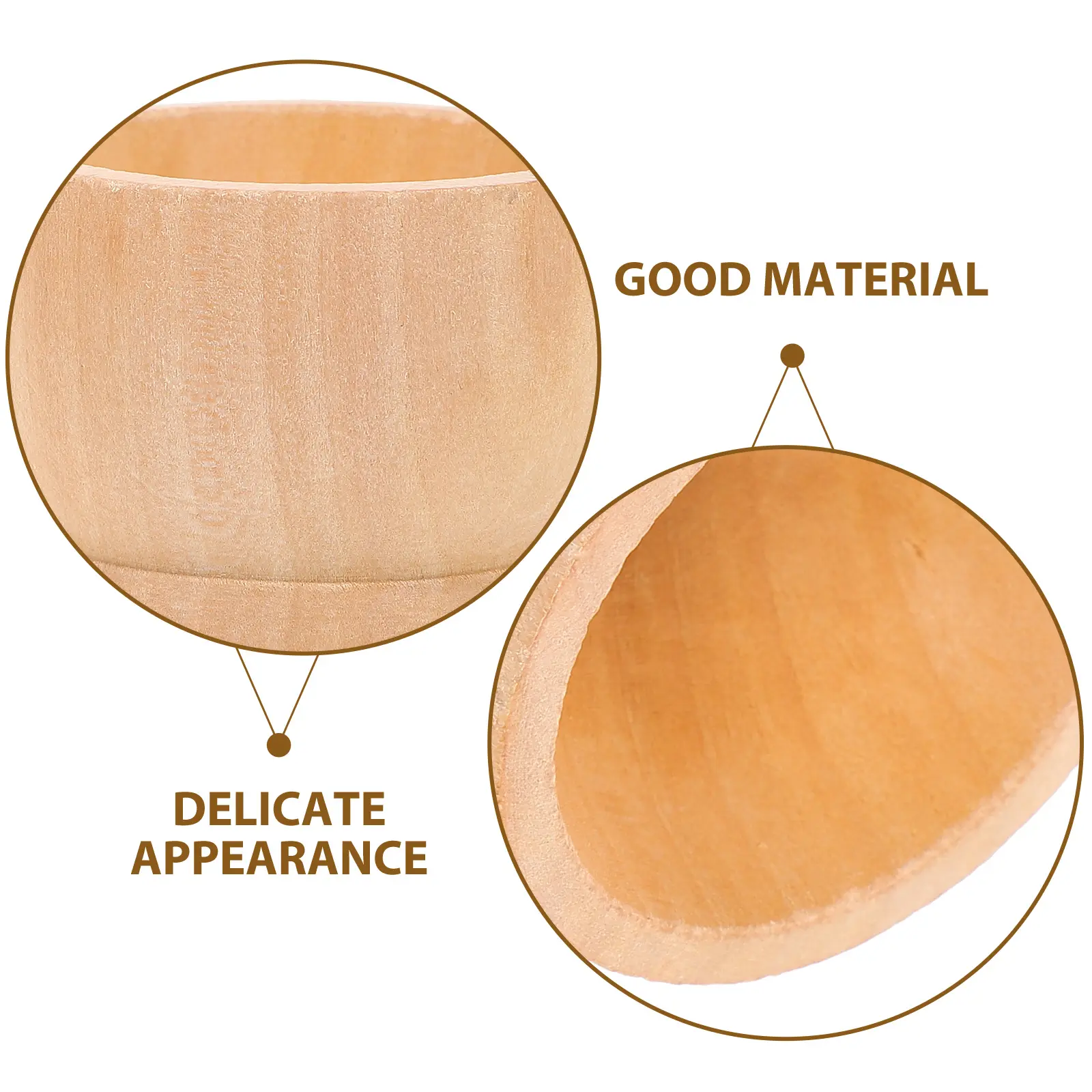 15 Pcs Egg Decorative Easter Egg Pedestal Stand 4 2x3 2cm Smooth Surface Kitchen Restaurant Party Wooden Holder DIY Supply