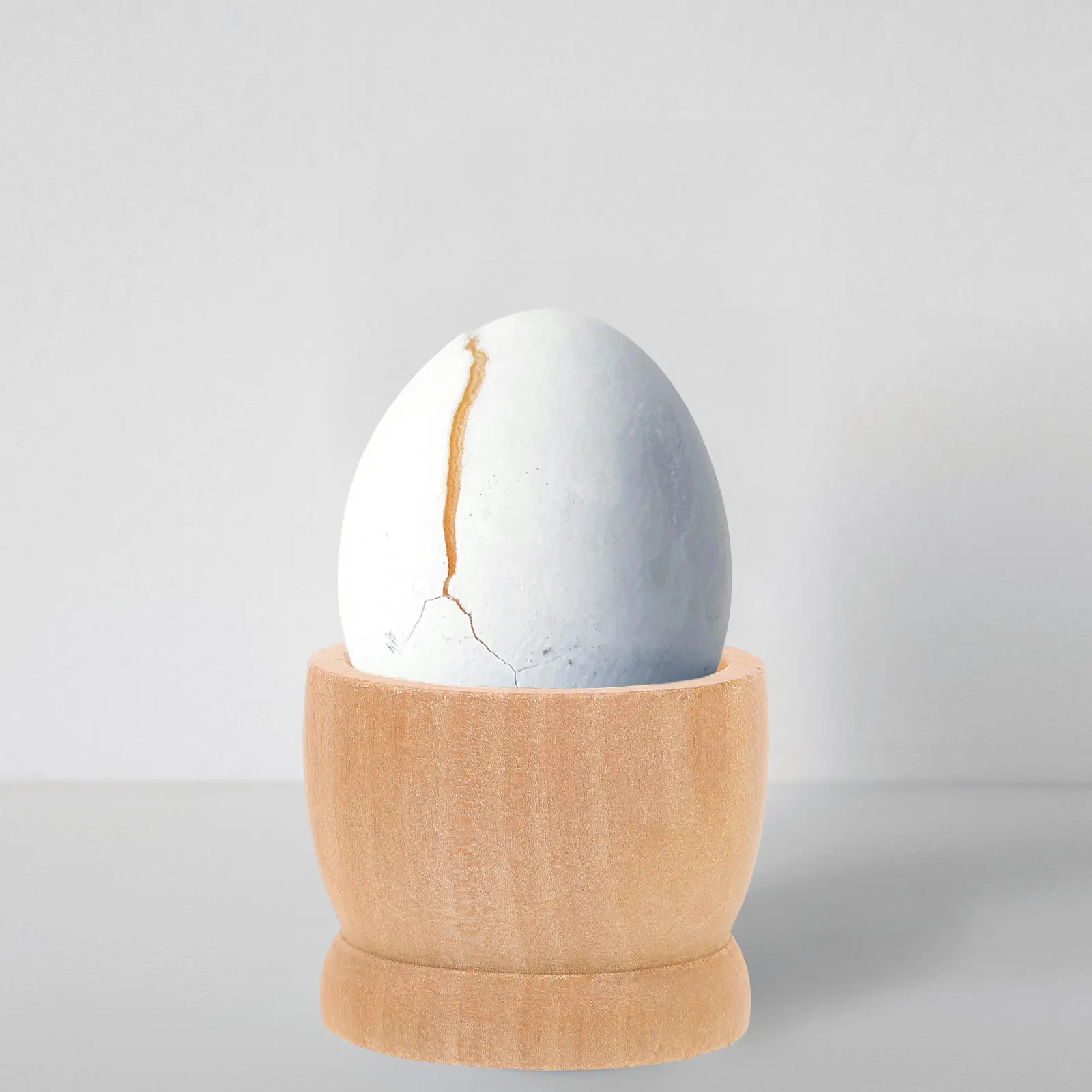 15 Pcs Egg Decorative Easter Egg Pedestal Stand 4 2x3 2cm Smooth Surface Kitchen Restaurant Party Wooden Holder DIY Supply