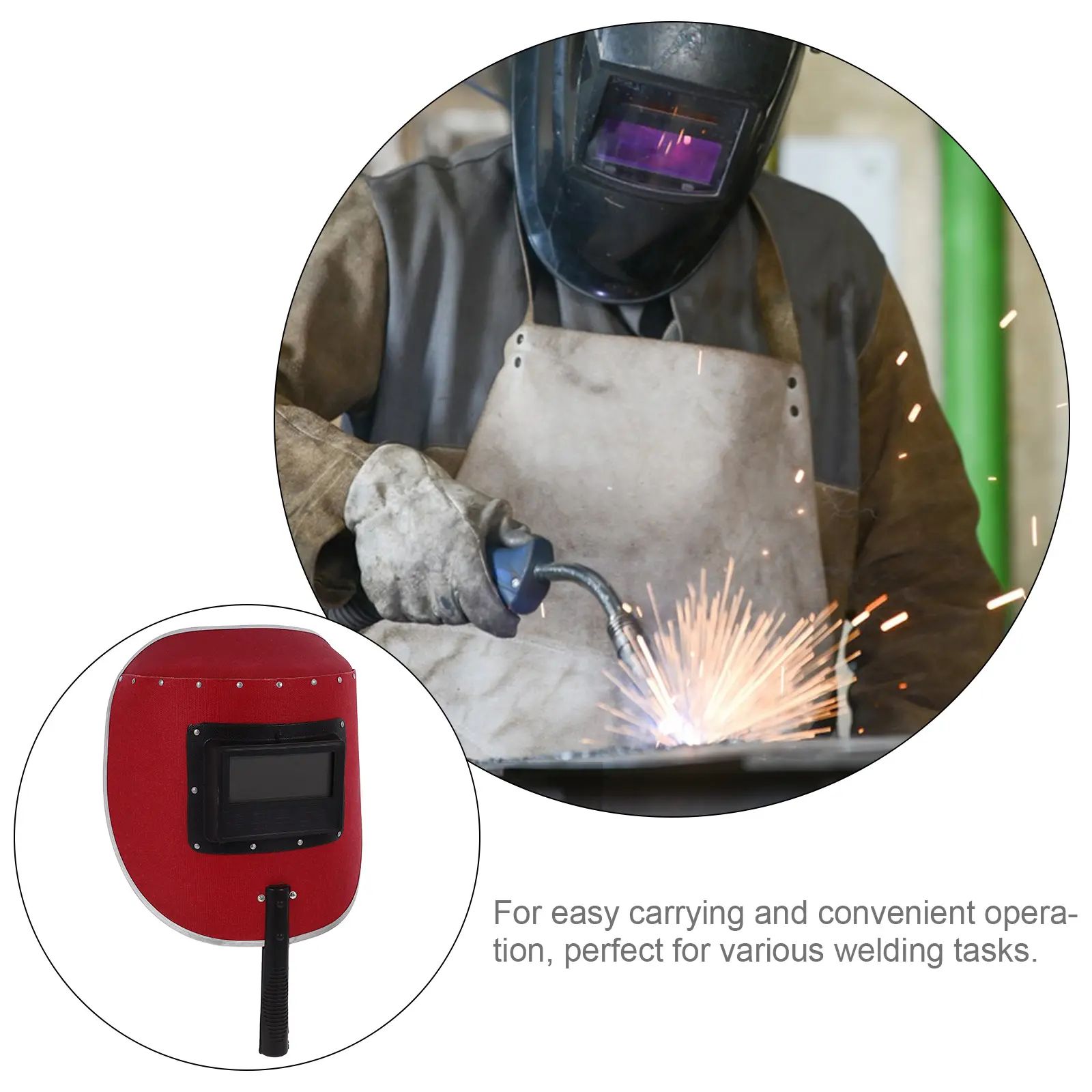 Handheld Men with Comfortable Padding Suitable for Welder Shield Welding Shield For Men Welding Cutting Grinding