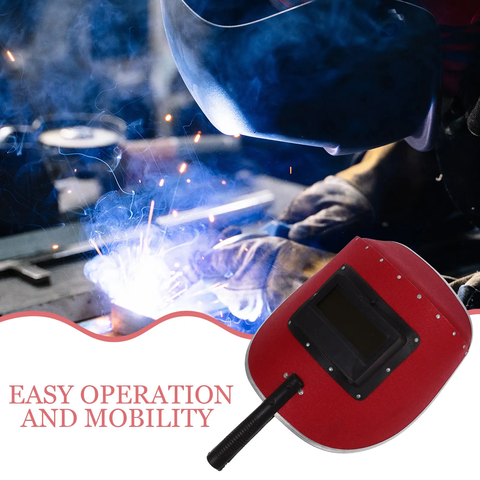 Handheld Men with Comfortable Padding Suitable for Welder Shield Welding Shield For Men Welding Cutting Grinding