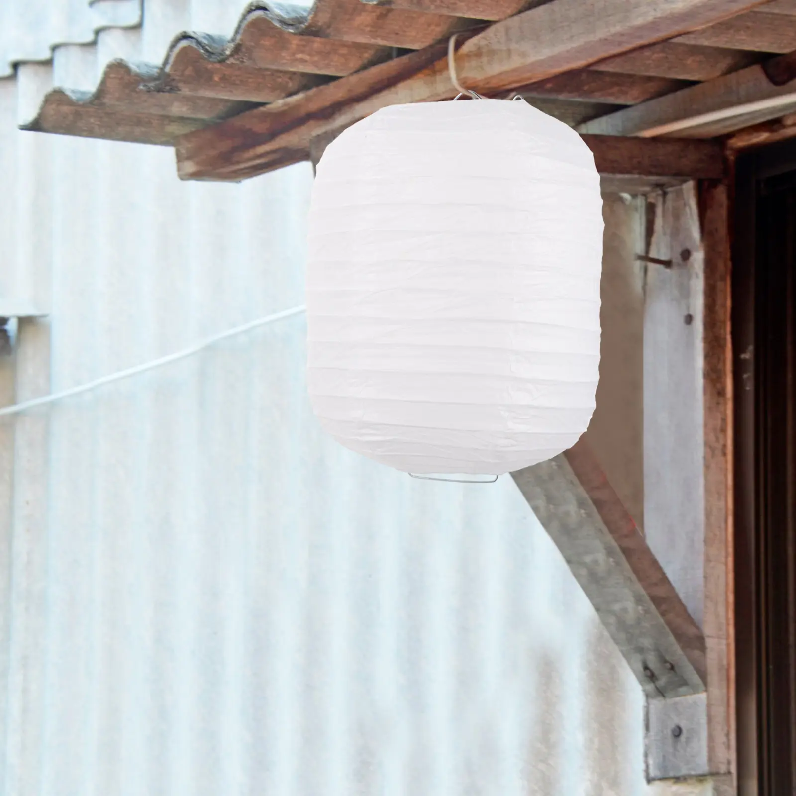 5pcs Paper Lanterns Hanging Foldable White Party Wedding Festival Home Paper Lanterns Party Decorations Decorations Indoor
