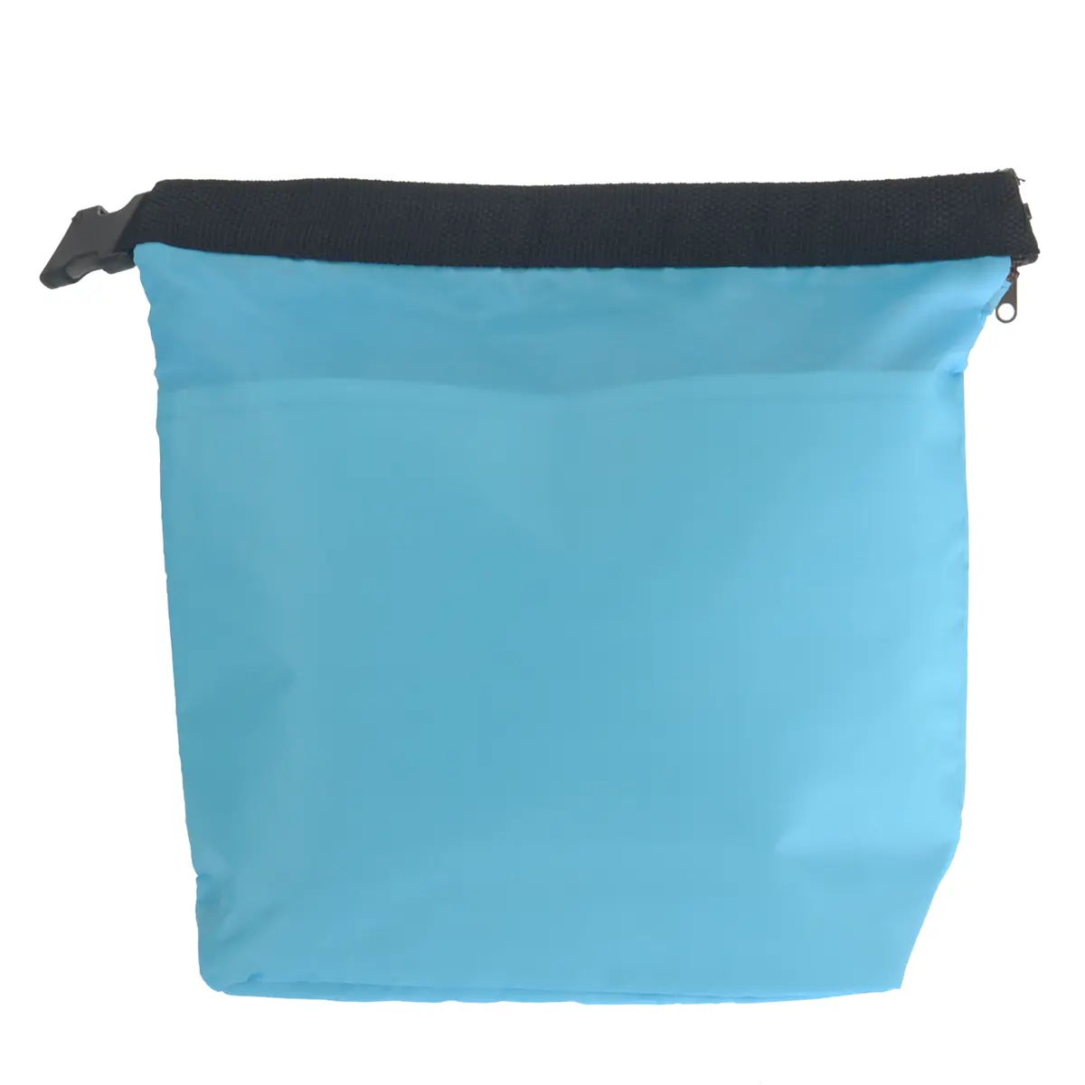 Insulated Lunch Bag 28x27x9cm Sky Blue Nylon Thermal Aluminum Foil PE Foam Zipper Keeps Food Warm Fresh Cooler Tote